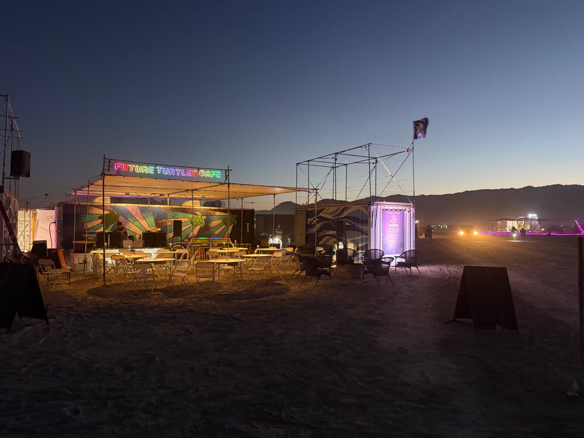 The Future Turtles camp at Burning Man 2026